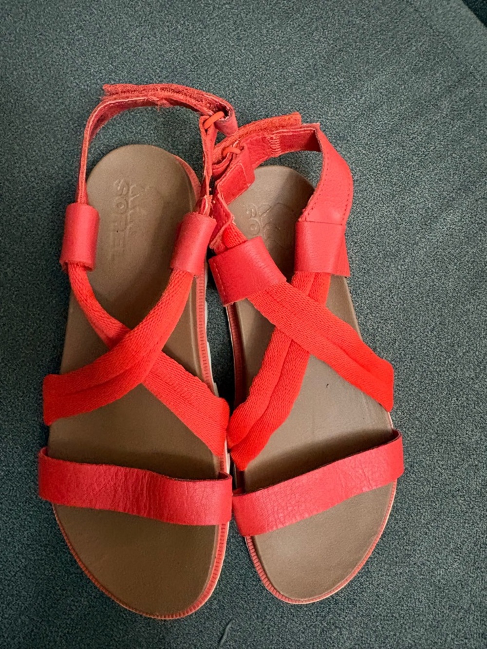 Sorel Women's Red Strappy Sandals